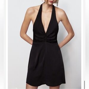 ZARA  Black Halter Dress